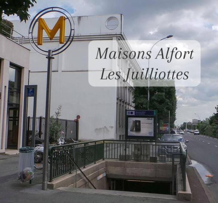 Escale-Marne Fr - 102 - Free Parking - Free Luggage Storage - All Equipped - Linen Included - Washing Machine - 10Mn Walk Metro 8 - Rer A - Panoramic View - From 1 To 4 Guests Майсонс-Алфорт Екстериор снимка