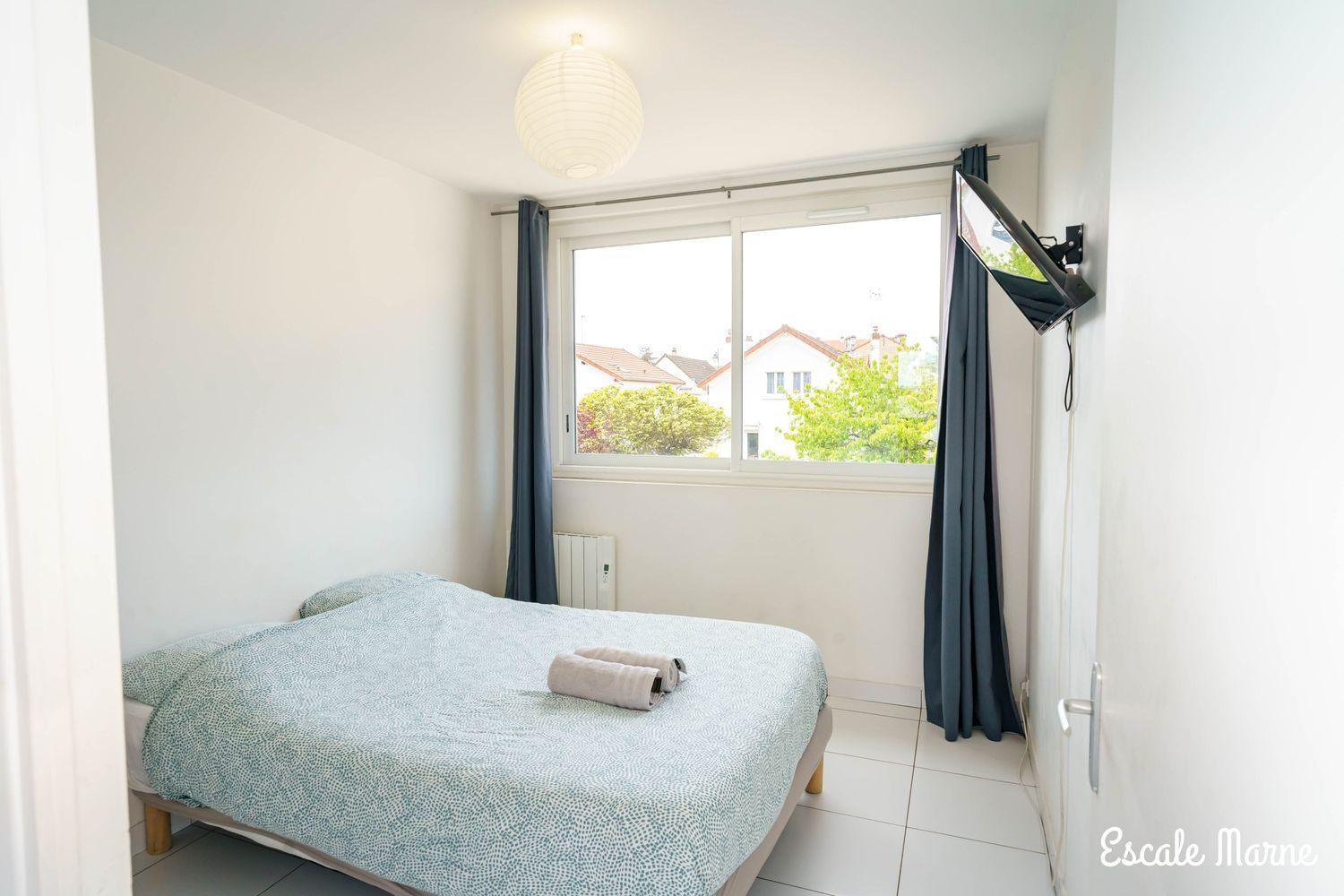 Escale-Marne Fr - 102 - Free Parking - Free Luggage Storage - All Equipped - Linen Included - Washing Machine - 10Mn Walk Metro 8 - Rer A - Panoramic View - From 1 To 4 Guests Майсонс-Алфорт Екстериор снимка