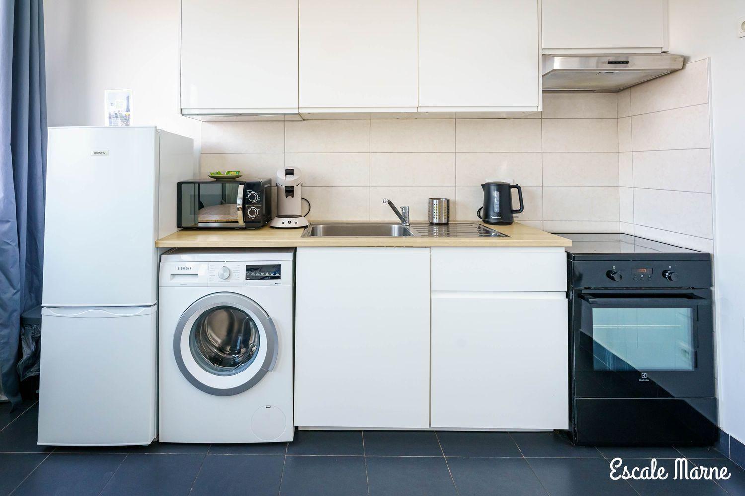 Escale-Marne Fr - 102 - Free Parking - Free Luggage Storage - All Equipped - Linen Included - Washing Machine - 10Mn Walk Metro 8 - Rer A - Panoramic View - From 1 To 4 Guests Майсонс-Алфорт Екстериор снимка